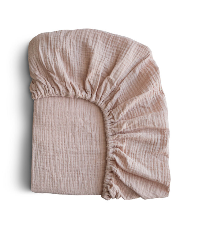 Mushie Mushie - Crib Sheet -  Medium - Blush
