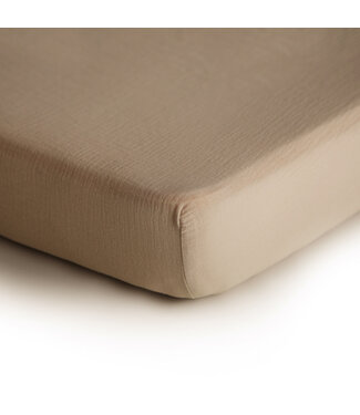 Mushie Mushie - Crib Sheet - Medium - Natural