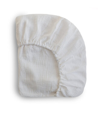 Mushie Mushie - Crib Sheet - Small - White