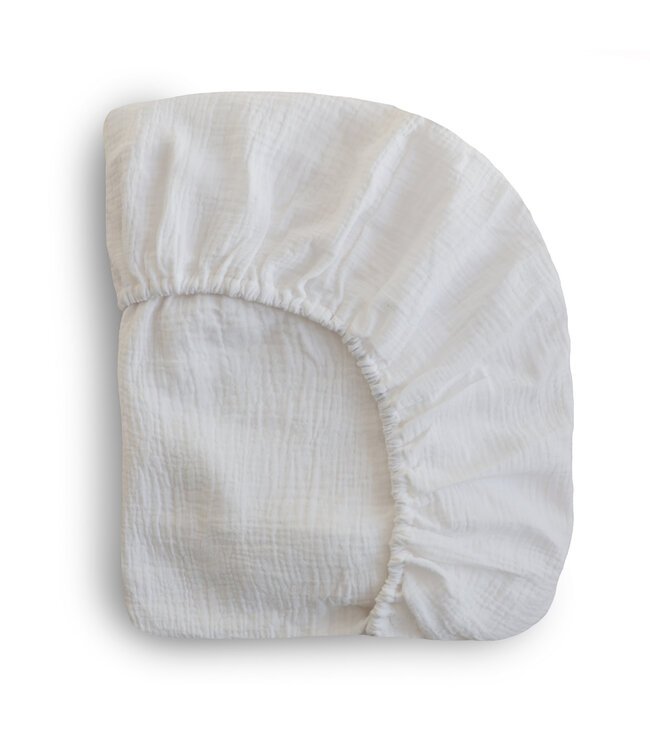 Mushie Mushie - Crib Sheet - Small - White