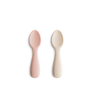 Mushie Mushie - Starter Baby Spoon - Blush/Shifting Sand