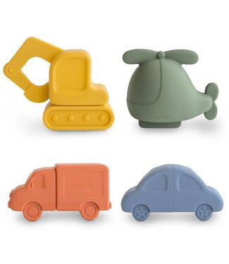 Mushie Mushie - Bath Set 4-Pack Vehicles