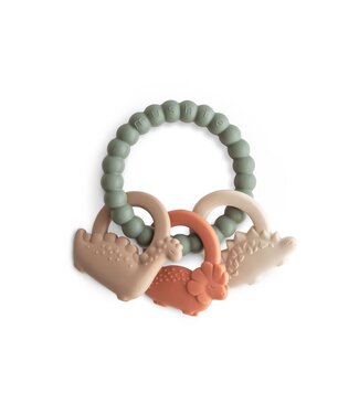 Mushie Mushie - Teething Ring -  Dino  -  (01-2024)