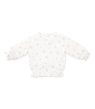 Little Dutch Little Dutch - Blouse lange mouw mousseline White Meadows