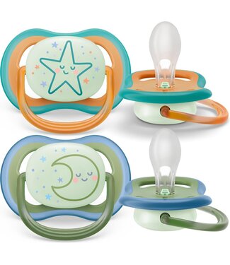 Philips-Avent Philips-Avent - Fopspeen +18m Ultra Air Night Ster/Maan