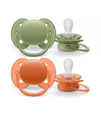 Philips-Avent Philips-Avent - Fopspeen +18M Ultra Soft Kaki/Terracotta