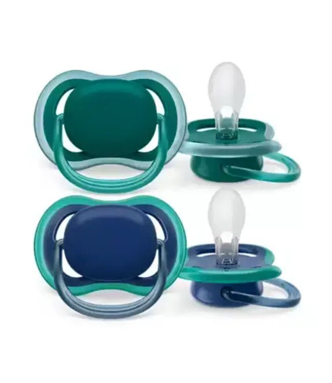 Philips-Avent Philips-Avent - Fopspeen +6M Ultra Air Nachtblauw Groen