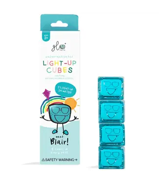 Glo Pals Glo Pals - Light Up Cubes (4pcs) Blair - Blauw