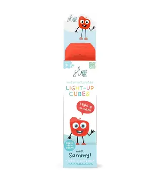 Glo Pals Glo Pals - Light Up Cubes (4pcs) Sammy - Rood