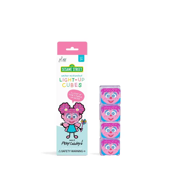 Glo Pals Glo Pals - Light Up Cubes (4pcs) Abby - Roze