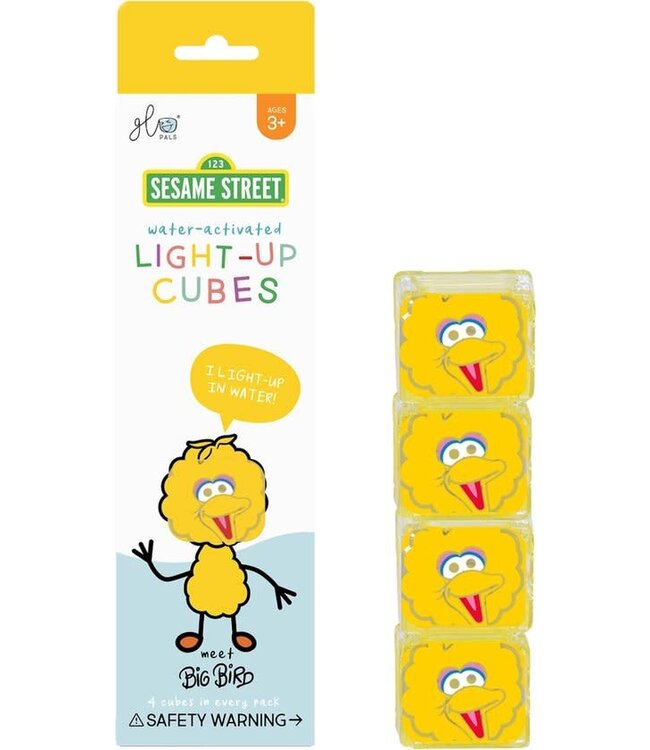 Glo Pals Glo Pals - Light Up Cubes (4pcs) Bigbird - Geel
