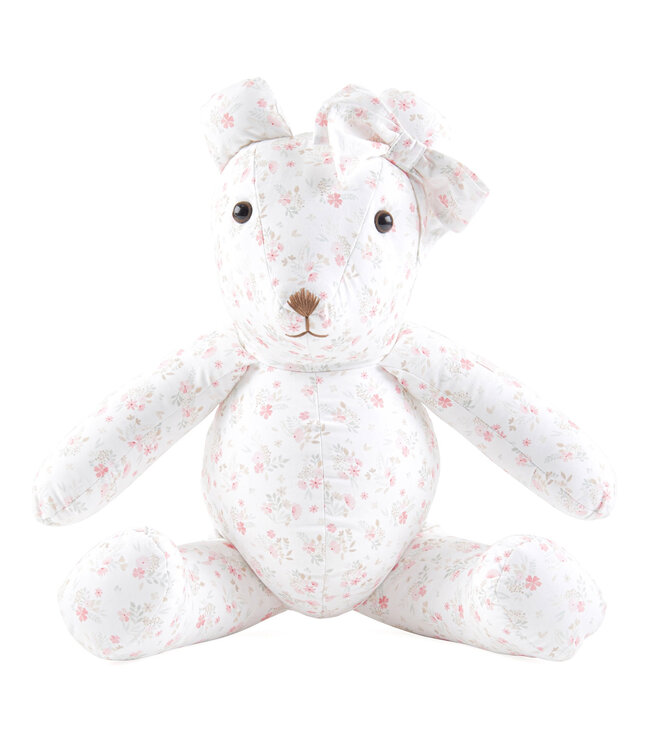 Theophile & Patachou Theophile & Patachou - Beer Patachou roze strik oor Pink Flower