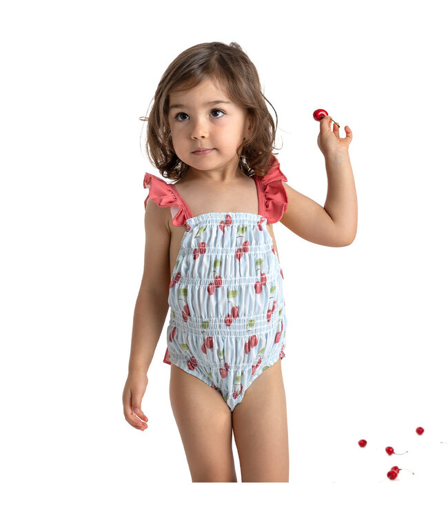 Meia Pata Meia Pata - Frilled Swimsuit - Cherries