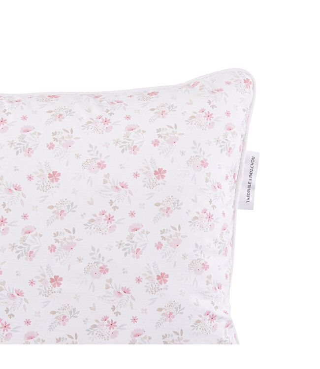 Theophile & Patachou Theophile & Patachou - Kussen - Geprint katoen Pink Flower