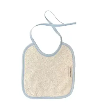 Mamelou Mamelou - Bib Sponge Small - White/Ciel