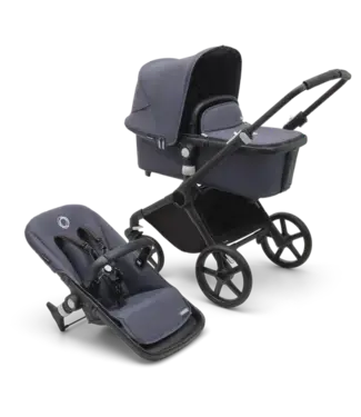 Bugaboo Bugaboo -  Fox Cub complete BLACK/STORMY BLUE-STORMY BLUE