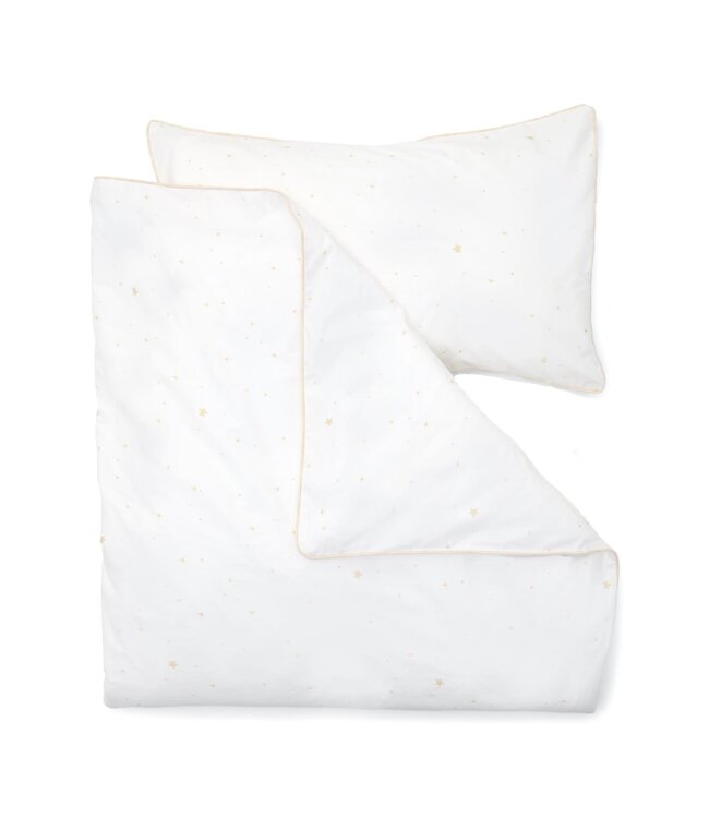 Poetree Kids Poetree Kids - Baby Dekbedovertrek & kussensloop (100x135cm) - Etoile Sand