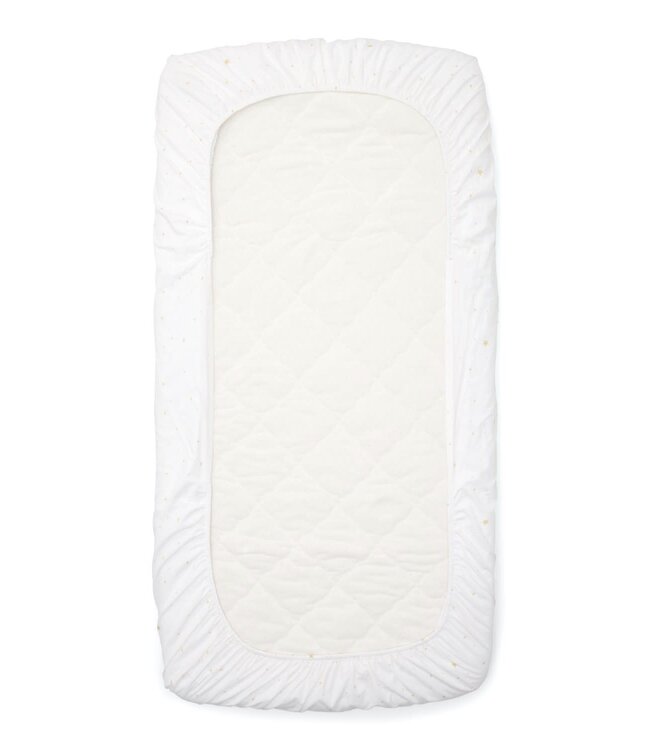 Poetree Kids Poetree Kids - Poplin Hoeslaken voor ledikant 60x120cm Star - Etoile Sand