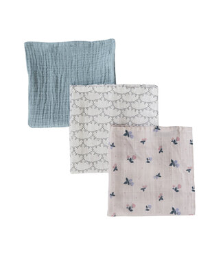 Maison Charlotte Maison Charlotte - Burp cloth - set of 3 - Batignolles - Multi