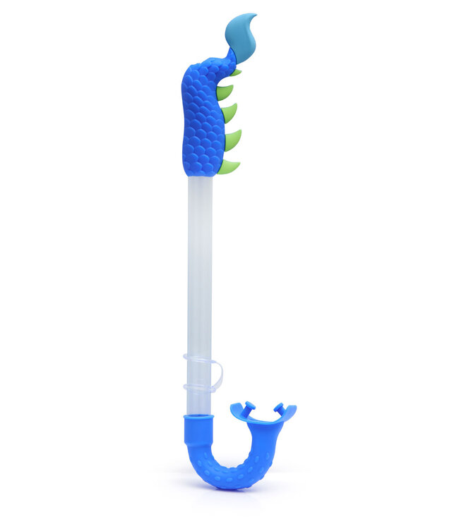 Bling2o Bling2o - SNORKEL: DRAGON SNORKEL - Midnight Mystic, blauw, siliconen, in doorzichtige opbergzak, 6+