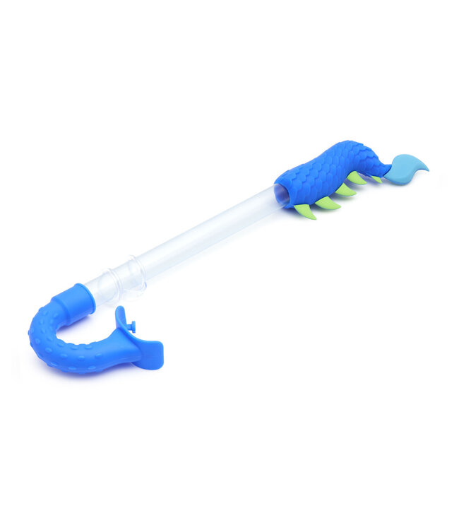 Bling2o Bling2o - SNORKEL: DRAGON SNORKEL - Midnight Mystic, blauw, siliconen, in doorzichtige opbergzak, 6+