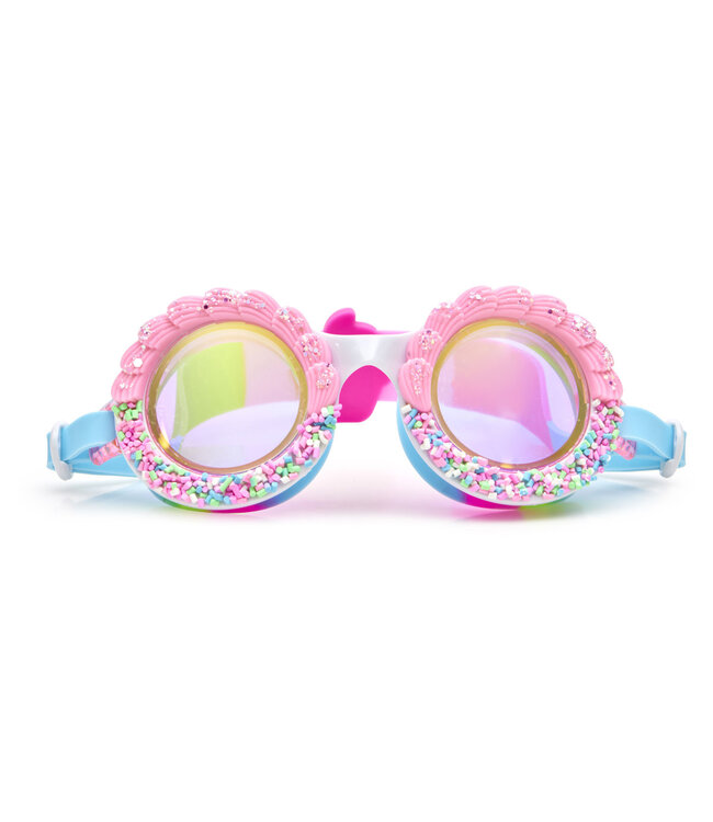 Bling2o Bling2o - ZWEMBRIL: BAKE OFF - Pink Sugar, meerkleurig, siliconen, aanpasbare hoofdband, 100% UV bescherming, anti-condens, in doorzichtige bewaardoos, 6+