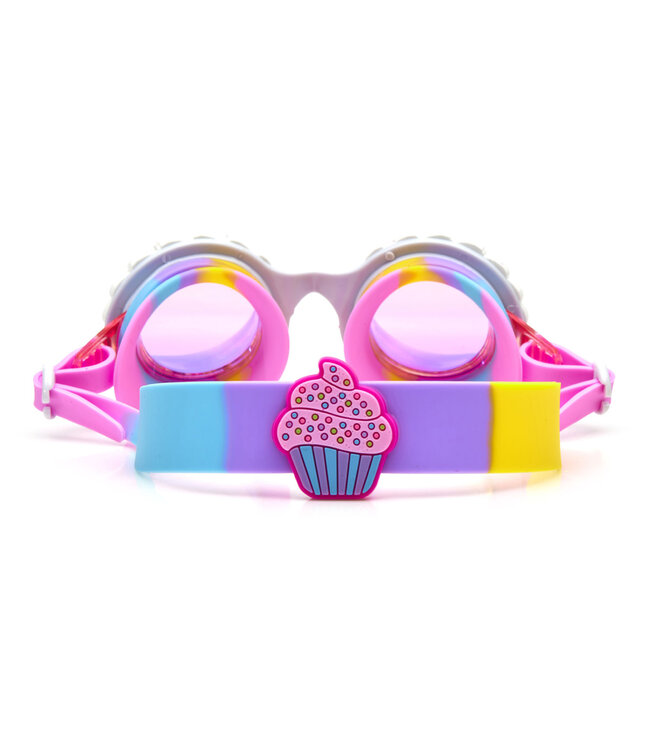 Bling2o Bling2o - ZWEMBRIL: BAKE OFF - Colour Burst, meerkleurig, siliconen, aanpasbare hoofdband,  100% UV bescherming, anti-condens, in doorzichtige bewaardoos, 6+