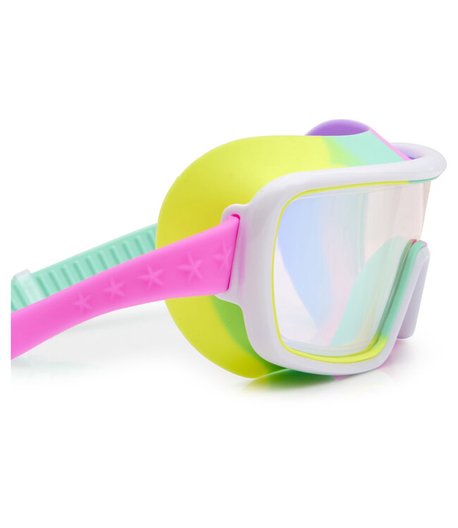 Bling2o Bling2o - ZWEMBRIL: CHROMATIC - Pseudo Swirl, meerkleurig, siliconen, aanpasbare hoofdband,  100% UV bescherming, anti-condens, in doorzichtige bewaardoos, 6+