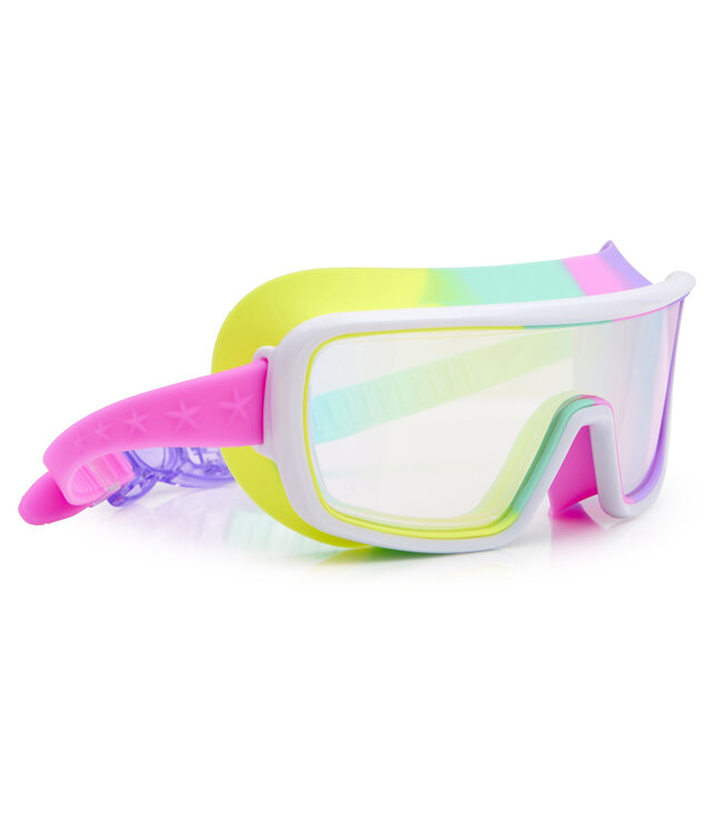 Bling2o Bling2o - ZWEMBRIL: CHROMATIC - Pseudo Swirl, meerkleurig, siliconen, aanpasbare hoofdband,  100% UV bescherming, anti-condens, in doorzichtige bewaardoos, 6+