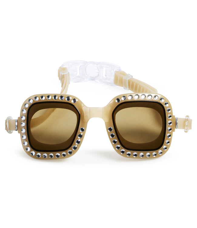 Bling2o Bling2o - ZWEMBRIL: VIBRANCY - Opal, goud, siliconen, aanpasbare hoofdband, 100% UV  bescherming, anti-condens, in doorzichtige bewaardoos, 14+