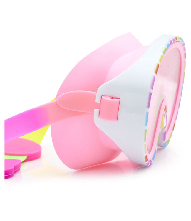 Bling2o Bling2o - ZWEMMASKER: SPRINKLE - Rainbow Surprise, meerkleurig, siliconen, aanpasbare  hoofdband, 100% UV bescherming, anti-condens, in doorzichtige bewaardoos, 6+