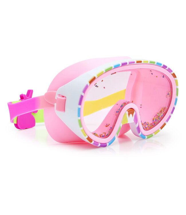Bling2o Bling2o - ZWEMMASKER: SPRINKLE - Rainbow Surprise, meerkleurig, siliconen, aanpasbare  hoofdband, 100% UV bescherming, anti-condens, in doorzichtige bewaardoos, 6+