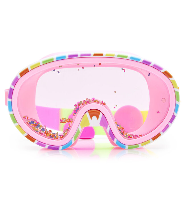 Bling2o Bling2o - ZWEMMASKER: SPRINKLE - Rainbow Surprise, meerkleurig, siliconen, aanpasbare  hoofdband, 100% UV bescherming, anti-condens, in doorzichtige bewaardoos, 6+
