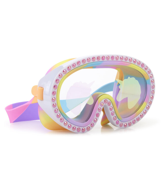 Bling2o Bling2o - ZWEMMASKER: PINK MAGIC - Pink Magic, meerkleurig, siliconen, aanpasbare hoofdband,  100% UV bescherming, anti-condens, in doorzichtige bewaardoos, 6+
