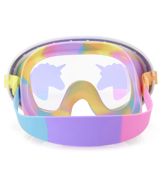 Bling2o Bling2o - ZWEMMASKER: PINK MAGIC - Pink Magic, meerkleurig, siliconen, aanpasbare hoofdband,  100% UV bescherming, anti-condens, in doorzichtige bewaardoos, 6+