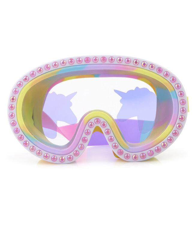 Bling2o Bling2o - ZWEMMASKER: PINK MAGIC - Pink Magic, meerkleurig, siliconen, aanpasbare hoofdband,  100% UV bescherming, anti-condens, in doorzichtige bewaardoos, 6+