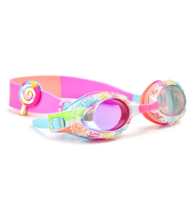 Bling2o Bling2o - ZWEMBRIL: PIXIE STICKS - Candy Sticks, meerkleurig, siliconen, aanpasbare hoofdband,  100% UV bescherming, anti-condens, in doorzichtige bewaardoos, 3+