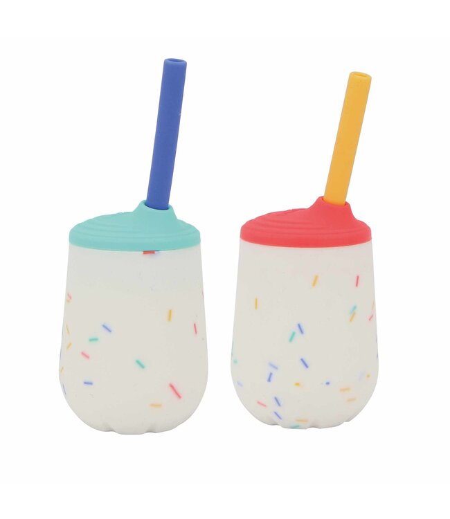 Nuby Nuby - Siliconen minibeker met rietje - 12m+