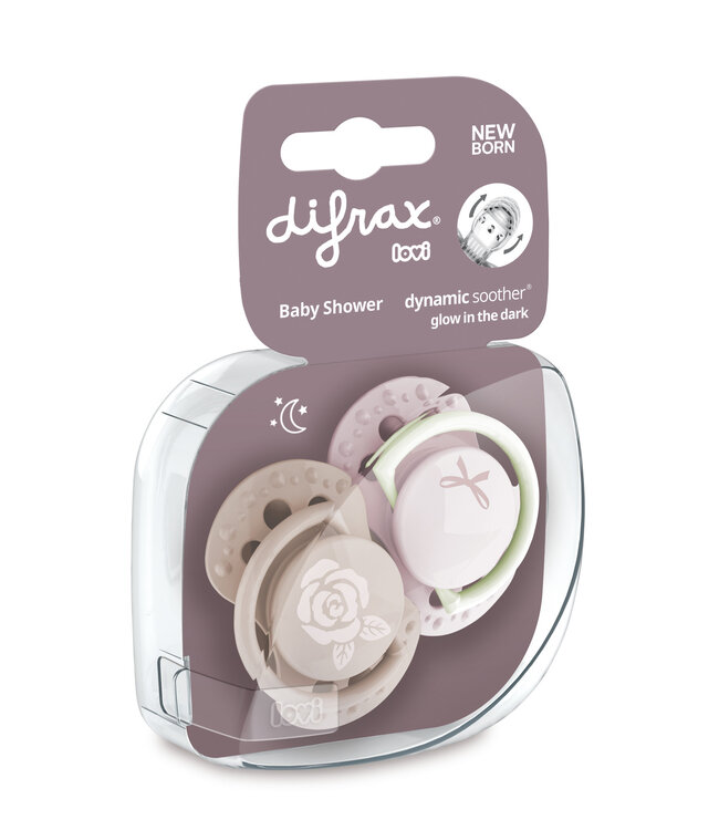 Difrax Difrax - Dynamic Fopspeen Newborn Babyshower Pink