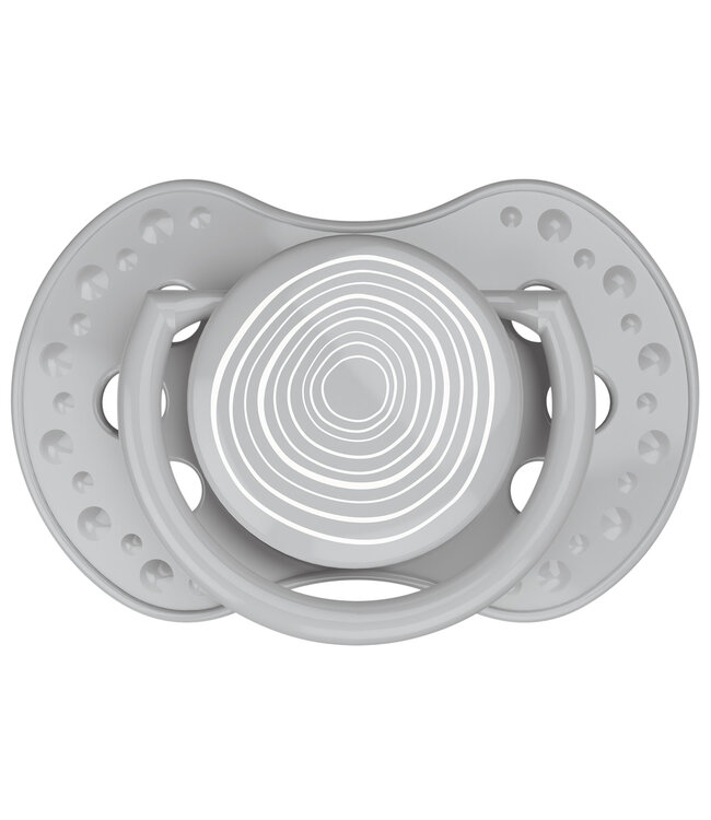 Difrax Difrax - Dynamic Fopspeen 0-3M Harmony L.Grey / D.Grey