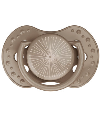 Difrax Difrax - Dynamic Fopspeen 0-3M Harmony Créme / L.Brown