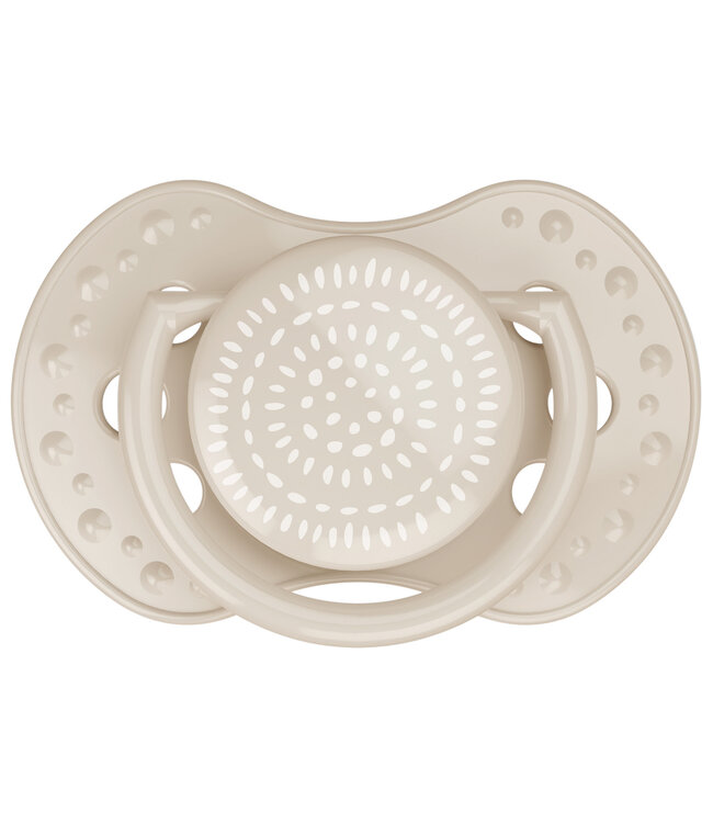 Difrax Difrax - Dynamic Fopspeen 0-3M Harmony Créme / L.Brown