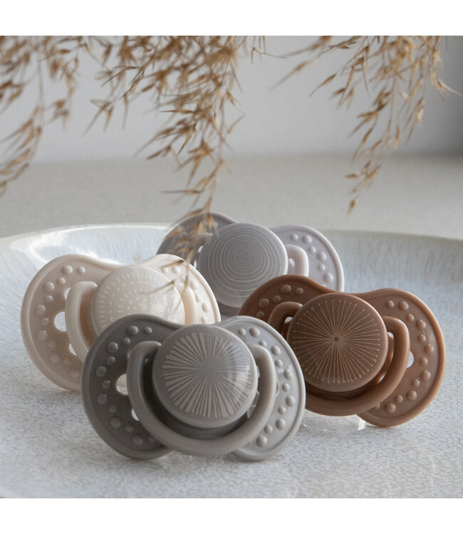 Difrax Difrax - Dynamic Fopspeen 6-18 M Harmony L.Grey / D.Grey