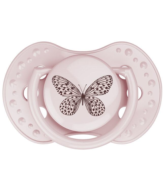 Difrax Difrax - Dynamic Fopspeen 0-3M Botanic Pink / Purple