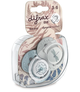 Difrax Difrax - Dynamic Fopspeen 3-6M Botanic Blue / Green
