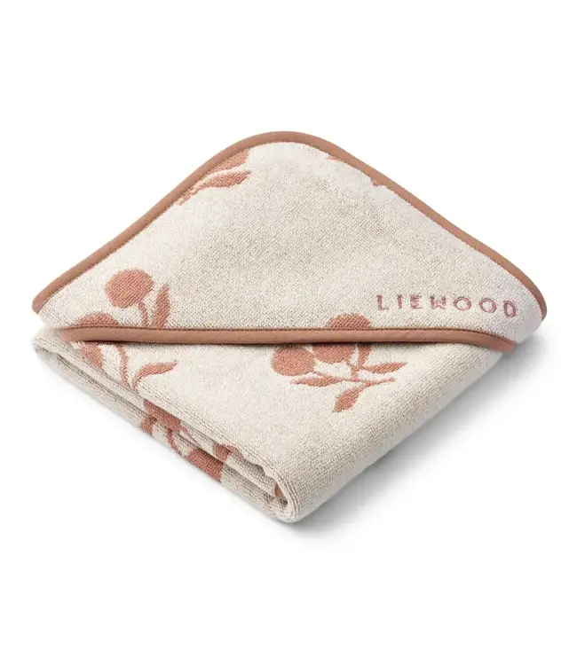 Liewood Liewood - Alba Hooded Baby Towel Peach/ Sea Shell