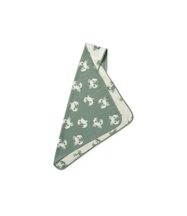 Liewood Liewood - Alba Hooded Baby Towel Crab/Sandy