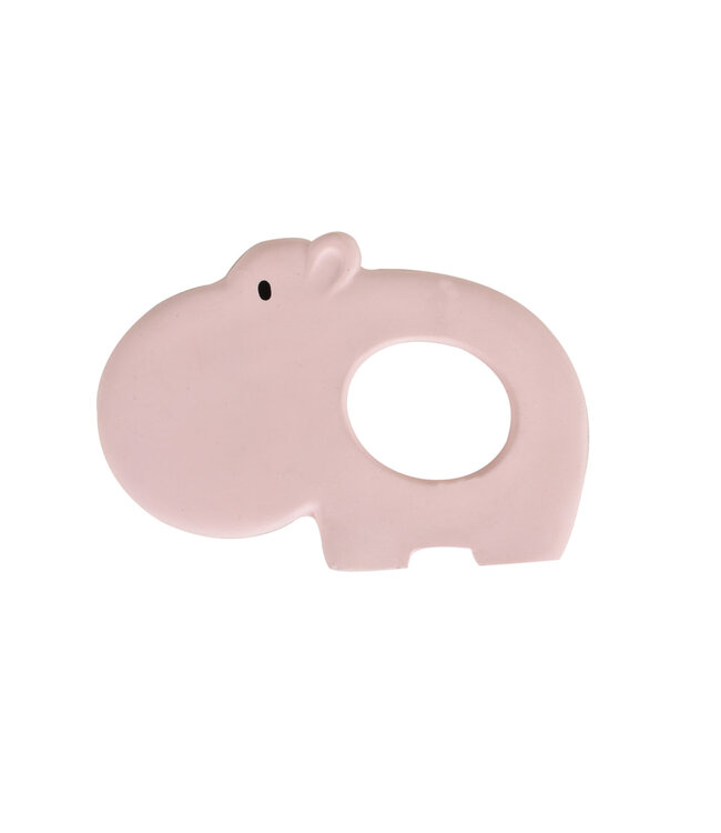 Tikiri Tikiri - BIJTRING - MIJN EERSTE SAFARIDIERTJE / NIJLPAARD 10.5x7.5cm, in natuurlijk rubber, op blisterkaart, 0+