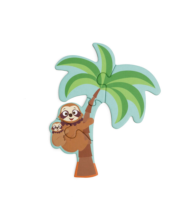 Scratch Scratch - Puzzel: BEGINNERS- & VLOERPUZZEL/OCEAAN 100x48,5cm, 80stuks met 10 beginnerspuzzels, in doos diam.26xH10cm, 2+