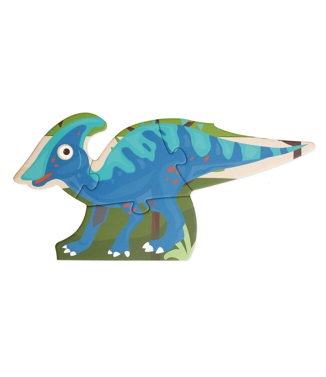 Scratch Scratch - Puzzel: BEGINNERS- & VLOERPUZZEL/DINO 100x53cm, 80 stuks met 10 beginnerspuzzels, in doos diam.26xH10cm, 2+